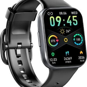 Smart Watch, 2023 Fitness Tracker Watch for Men Women, 1.69'' Touch Smartwatch Fitness Watch with Heart Rate Monitor/Pedometer/Sleep Monitor, 25 Sports Waterproof Activity Tracker for Android Molocy