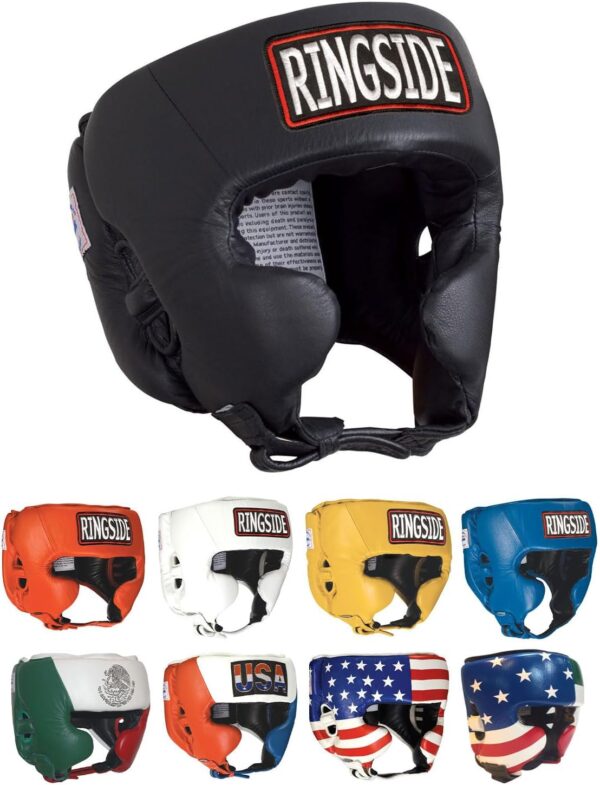 Ringside Competition Boxing Muay Thai MMA Sparring Head Protection Headgear with Cheeks