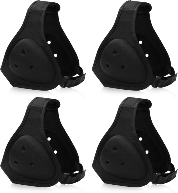 4 Pcs Adult Wrestling Headgear Earguard Adjustable Ear Guards Black Soft Grappling Headgear Youth Kids Men Women Protective Wrestling Head Guard Gear for MMA JIU Jitsu BJJ Triforce