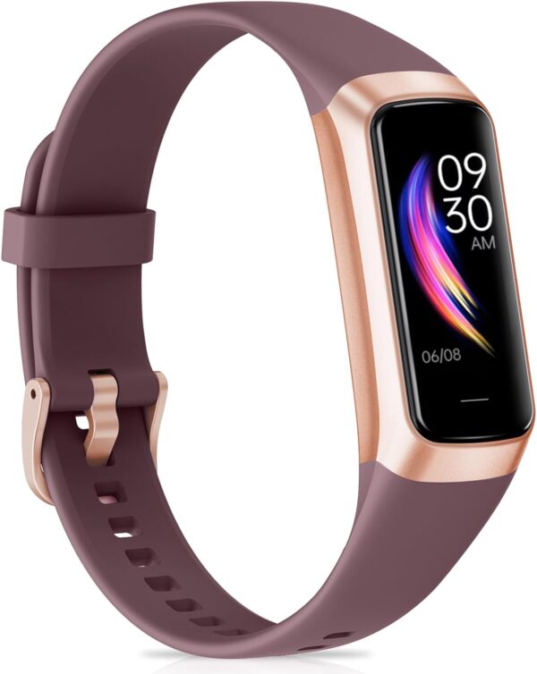 Fitness Tracker for Women with Heart Rate, Step Counter, Sleep Tracking, Calorie Tracking, Activity Tracker with 1.1" AMOLED Touch Color Screen, Waterproof Step Tracker for Android iPhones Women Men