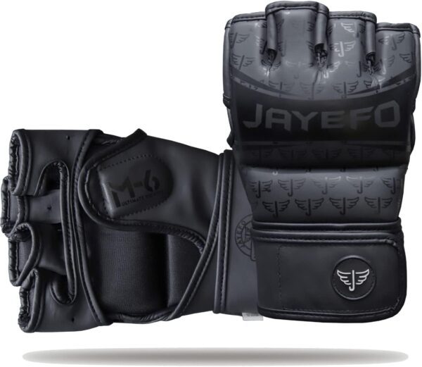 Jayefo Sports M-6 MMA Boxing Gloves for Men & Women Mixed Martial Arts open palm Kickboxing Glove for punching bag Sparring Muay thai Karate