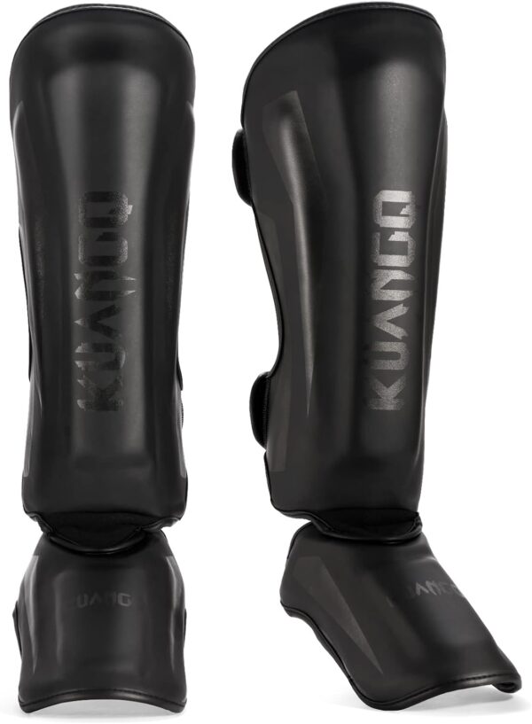 Muay Thai Shin Guards, Muay Thai Martial Arts Kicking Leg Instep Protection Pads Sparring Gear,for Kickboxing MMA Training and Sparring,Professional MMA Equipment