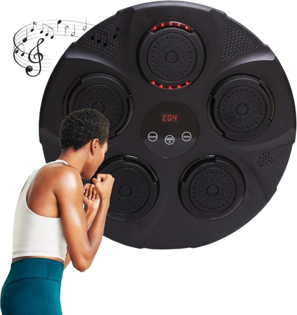 Bluetooth Music Boxing Machine with USB Wall Mounted Boxing Game for Home Workout and Family Fun Gift
