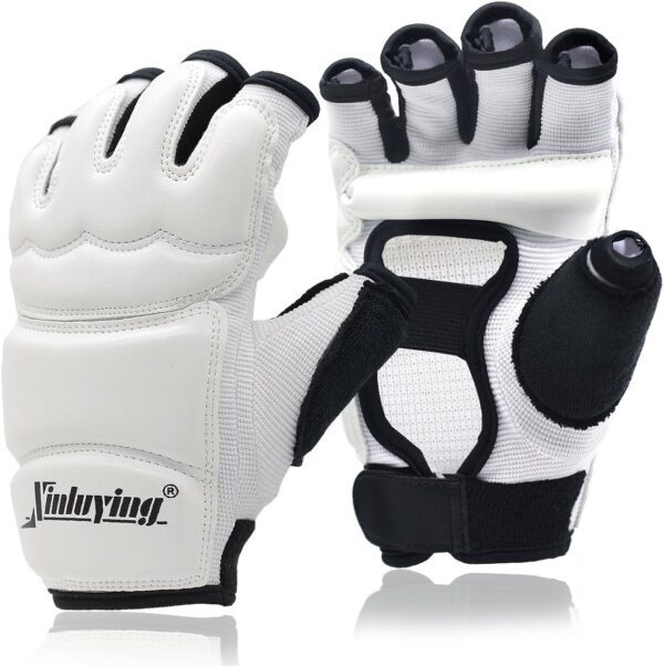 Xinluying Punch Bag Taekwondo Karate Gloves for Sparring Martial Arts Boxing Training Fingerless Women Kids