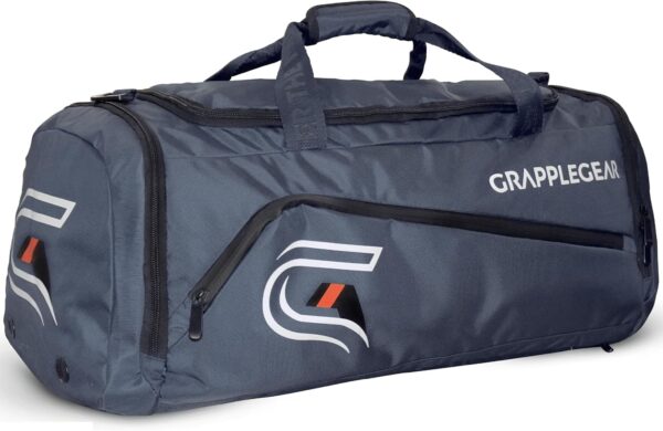 Heavy Duty BJJ Duffel Bag & Backpack in 1 - Large Pocket for Sweaty Gi, Rashguards, or Shoes - Perfect Gym Bag for Brazilian Jiu Jitsu, Martial Arts, Boxing, MMA, Kickboxing, Muay Thai.