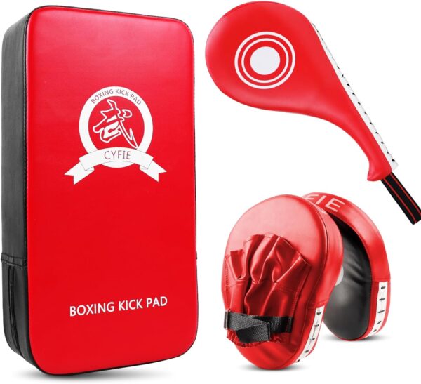 Boxing Pads Curved Focus Punching Mitts Training Hand Target Pads Gloves Training Focus Pads for Kickboxing, Karate, Muay Thai Kick, Sparring, Dojo, Martial Arts Punch Mitts for Kids, Men, Women