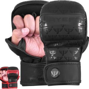 Jayefo MMA Gloves | Open Palm Sparring & Grappling Mitts | Martial Arts for Men & Women | Wrist Support | Combat Sports: MMA, Boxing, Muay Thai, Kickboxing