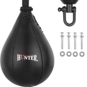 Hunter Boxing Bag Leather Speed Bag with Hanging Swivel