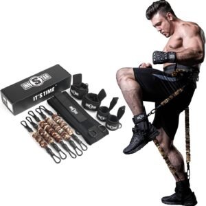 INNSTAR MMA Boxing Training Resistance Belt Band Set Power Punch Pro Strength Training Equipment for Muay Thai,Karate Combat,Fitness,Basketball,Volleyball,Football Men&Women