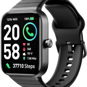 Fitpolo Smart Watch for Men Women,1.8” Touchscreen, Bluetooth Call, Alexa Built-in,24/7 Heart Rate, SpO2 Monitor, Step Counting, Sleep Tracking,IP68 Waterproof Fitness Tracker Watch for Android iPhone