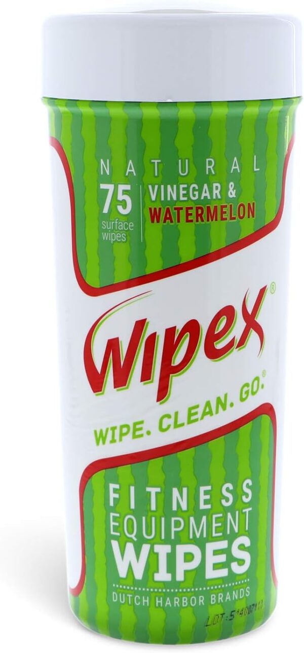 Wipex Gym Equipment Cleaner Gym Wipes - 75ct Yoga Mat Wipes & Workout Equipment Cleaner Wipes for Personal Use - Fitness Equipment, MMA Gear, Pilates, Spas, Gyms, Peloton Bikes, Watermelon Scent