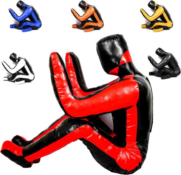 Grappling Dummy Ideal for Brazilian Jiu-Jitsu, Wrestling, MMA, and Martial Arts Brazilian JIU Jitsu Submission Self Defense Training Vinyl Dummy 180cm UNFILLED