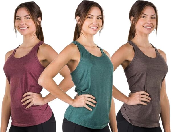 Epic MMA Gear Fitness Tank Top, Workout Tanks, Racerback Bundle of 3