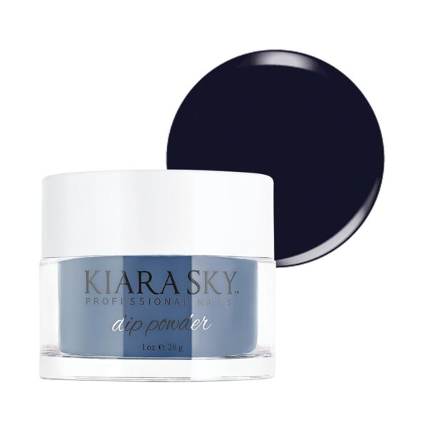 Kiara Sky Long Lasting Nail Dip Powder Blue Tones 1 oz, Midnight In Paris