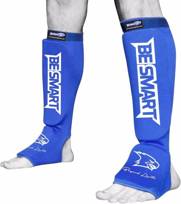 BS Shin Instep Pads MMA Leg Foot Guards Muay Thai Kick Boxing Guard Protector