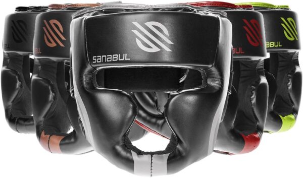 Sanabul Essential Boxing Headgear for Men & Women | Muay Thai and MMA Headgear | Sparring Headgear | Boxing Head Gear with Full Face Coverage