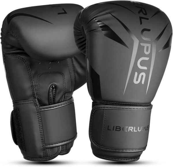 Liberlupus Boxing Gloves for Men & Women, Boxing Training Gloves, Kickboxing Gloves, Sparring Punching Gloves, Heavy Bag Workout Gloves for Boxing, Kickboxing, Muay Thai, MMA（10 12 14 16oz）